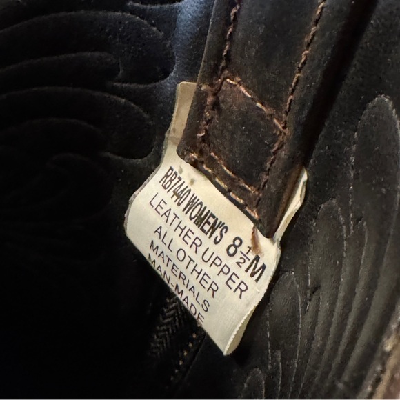 Women’s Brown Leather Western Cowboy Boots Size 8.5M - Picture 10 of 10
